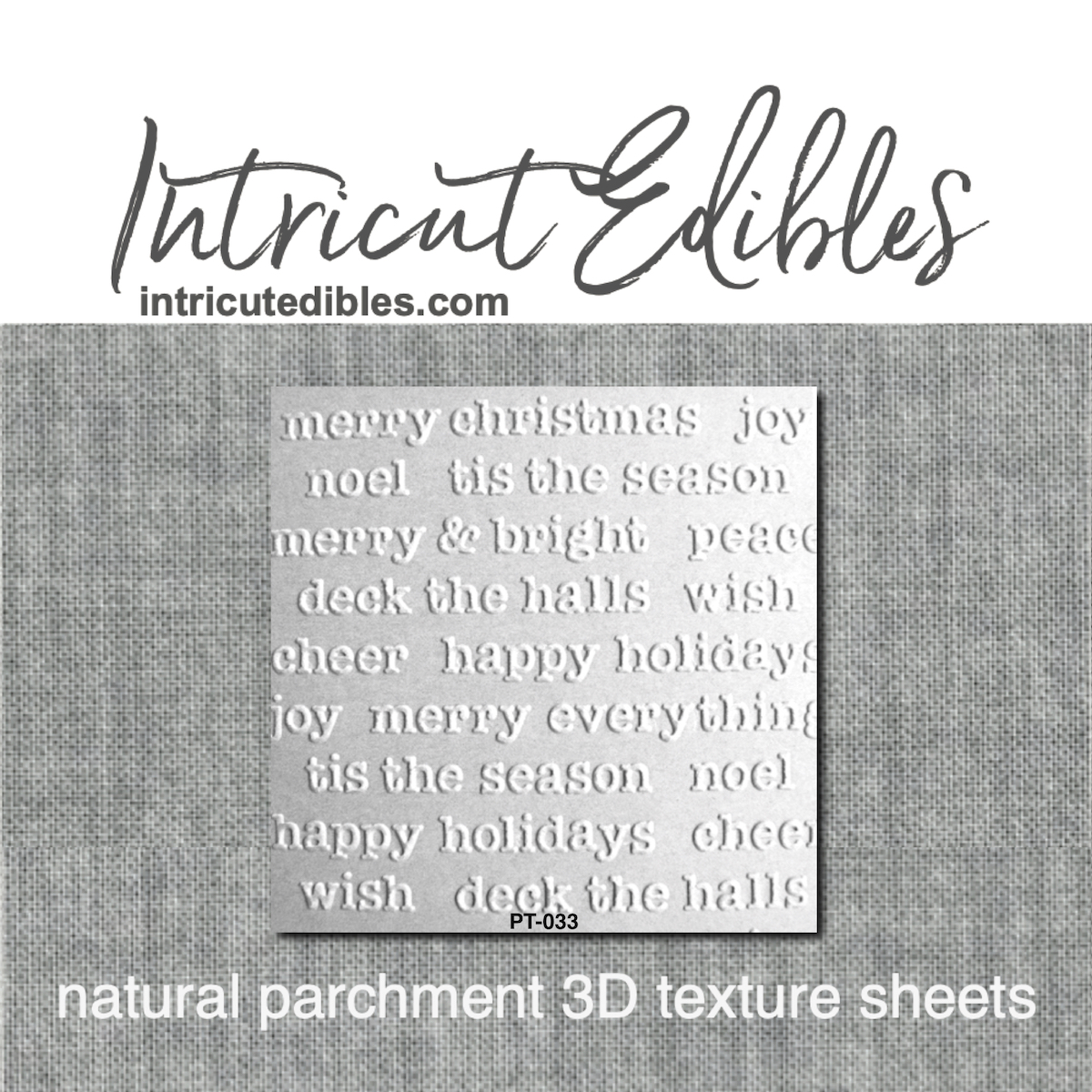 Parchment Texture Sheets - Christmas Text