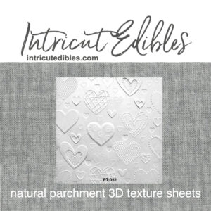 Cookie Parchment Texture Sheets Heart Designs 1