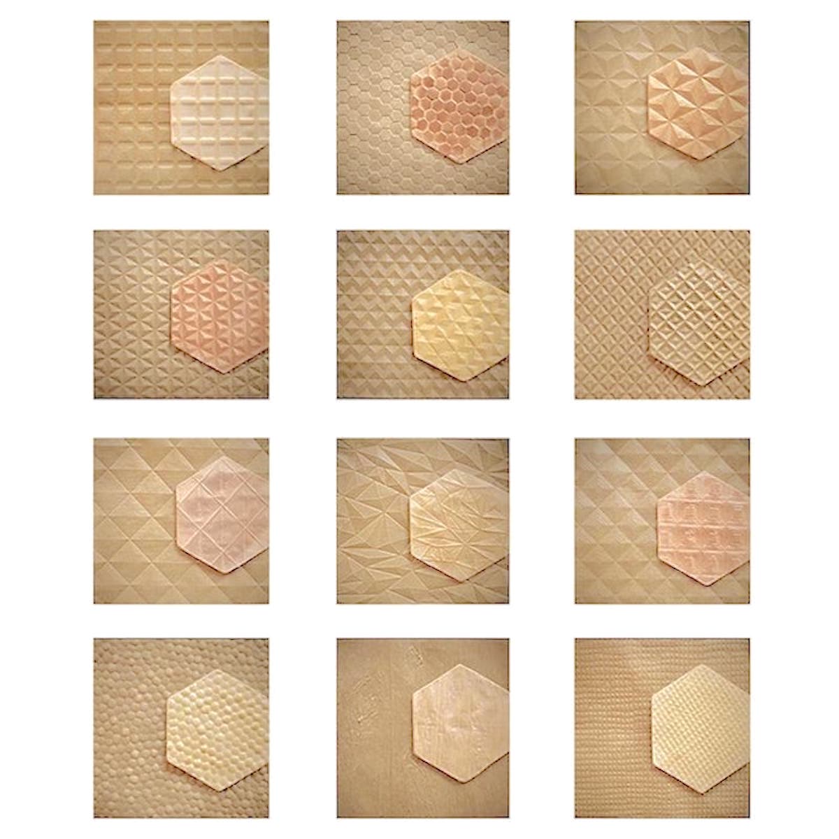 Parchment Texture Sheets - Waffle Squares Small - Intricut Edibles