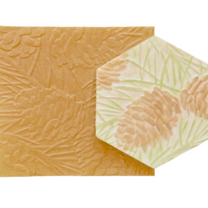 Parchment Texture Sheets Pine Cones