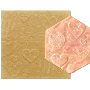 Parchment Texture Sheets Heart Designs 1