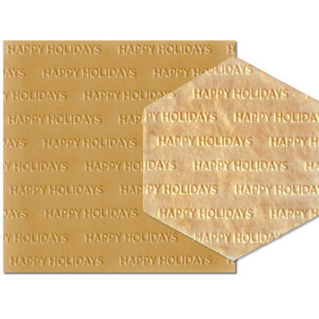 Parchment Texture Sheets - Christmas Text Happy Holidays