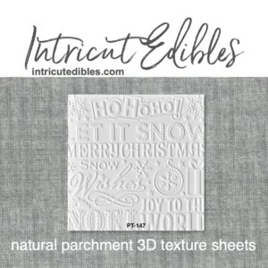 Cookie Parchment Texture Sheets - Christmas Text 02