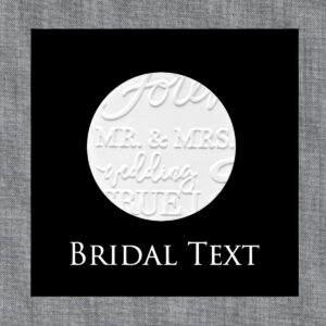 Parchment Texture Circles – Bridal Text