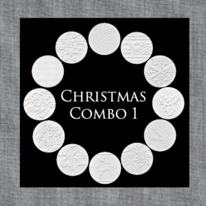 Parchment Texture Circles – Christmas Combo 1