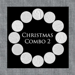 Parchment Texture Circles – Christmas Combo 2