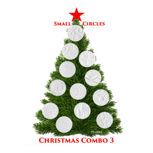 Parchment Texture Circles Small – Christmas Combo 3