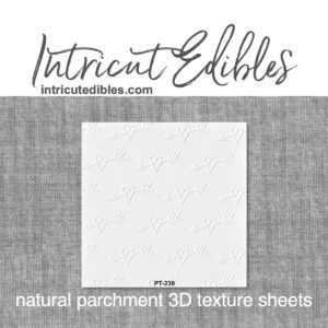 Cookie Parchment Texture Sheets - Hearts Arrows