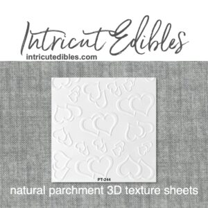 Cookie Parchment Texture Sheets - Hearts Linked