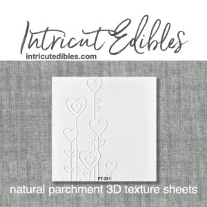 Cookie Parchment Texture Sheets - Hearts w Stems