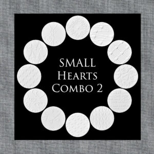 Cookie Parchment Texture Sheets – Small Hearts Combo 2