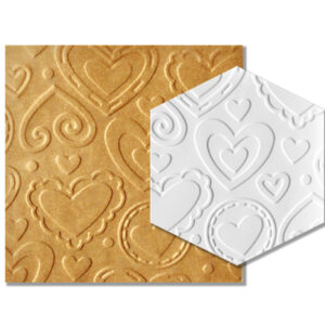 Parchment Texture Sheets - Heart Designs