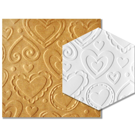 Parchment Texture Sheets - Heart Designs