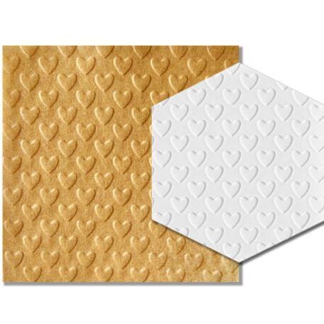 Parchment Texture Sheets - Hearts Pattern 1