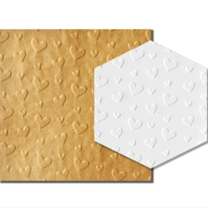 Parchment Texture Sheets - Hearts Pattern 4