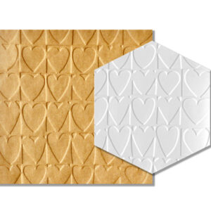 Parchment Texture Sheets - Hearts Pattern 5