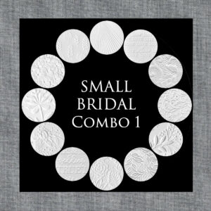 Parchment Texture Circles – Small Bridal Combo 1