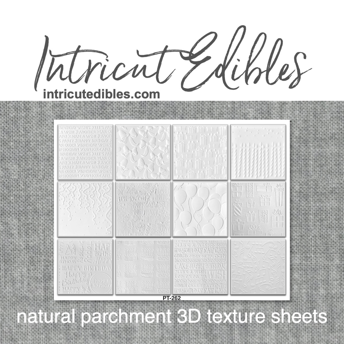 Cookie Parchment Texture Sheets -Birthday Combo 1