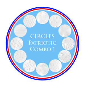 Parchment Texture Circles – Patriotic Combo 1