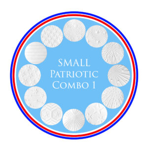 Parchment Texture Circles Small – Patriotic Combo 1