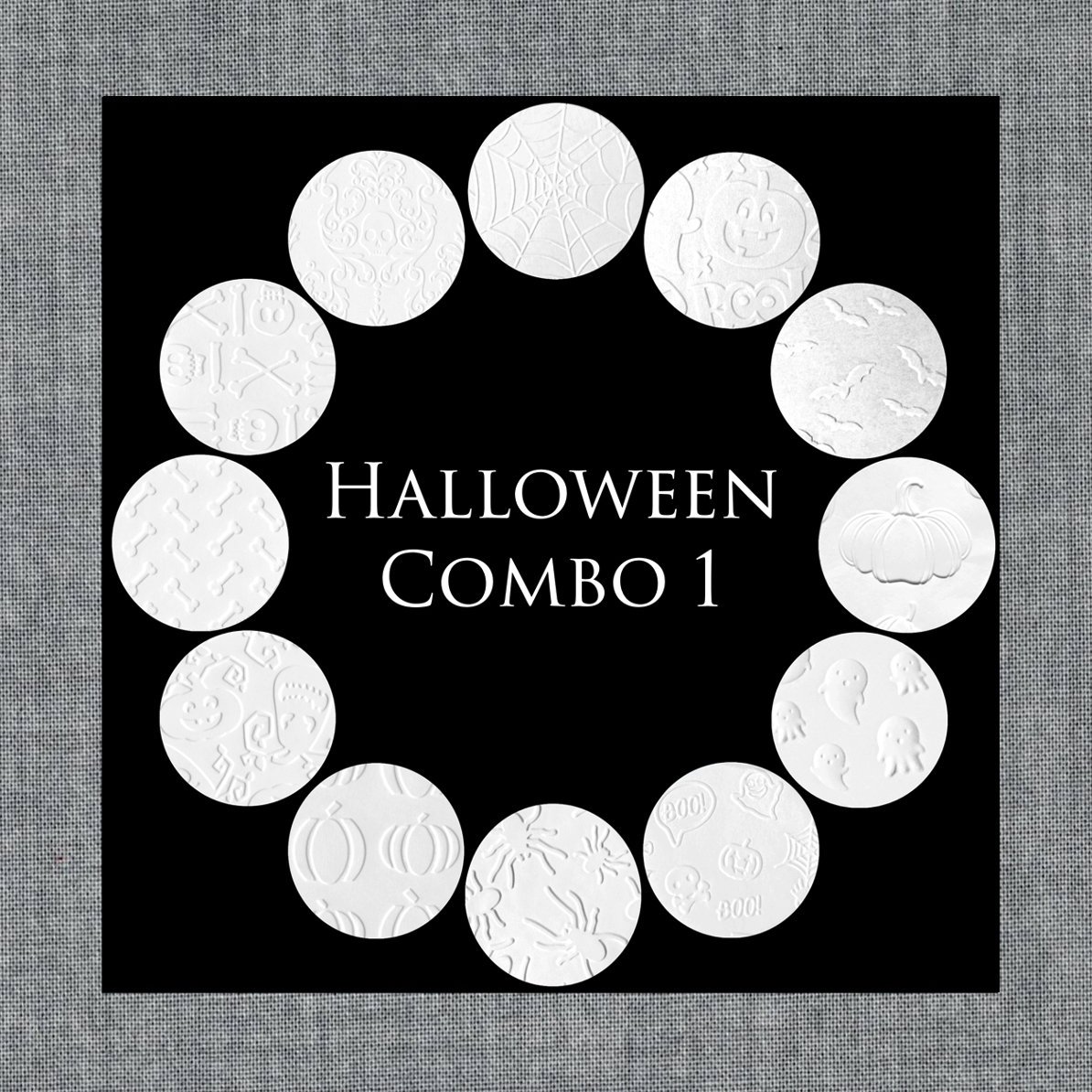 Cookie Parchment Texture Sheets – Halloween Combo 1