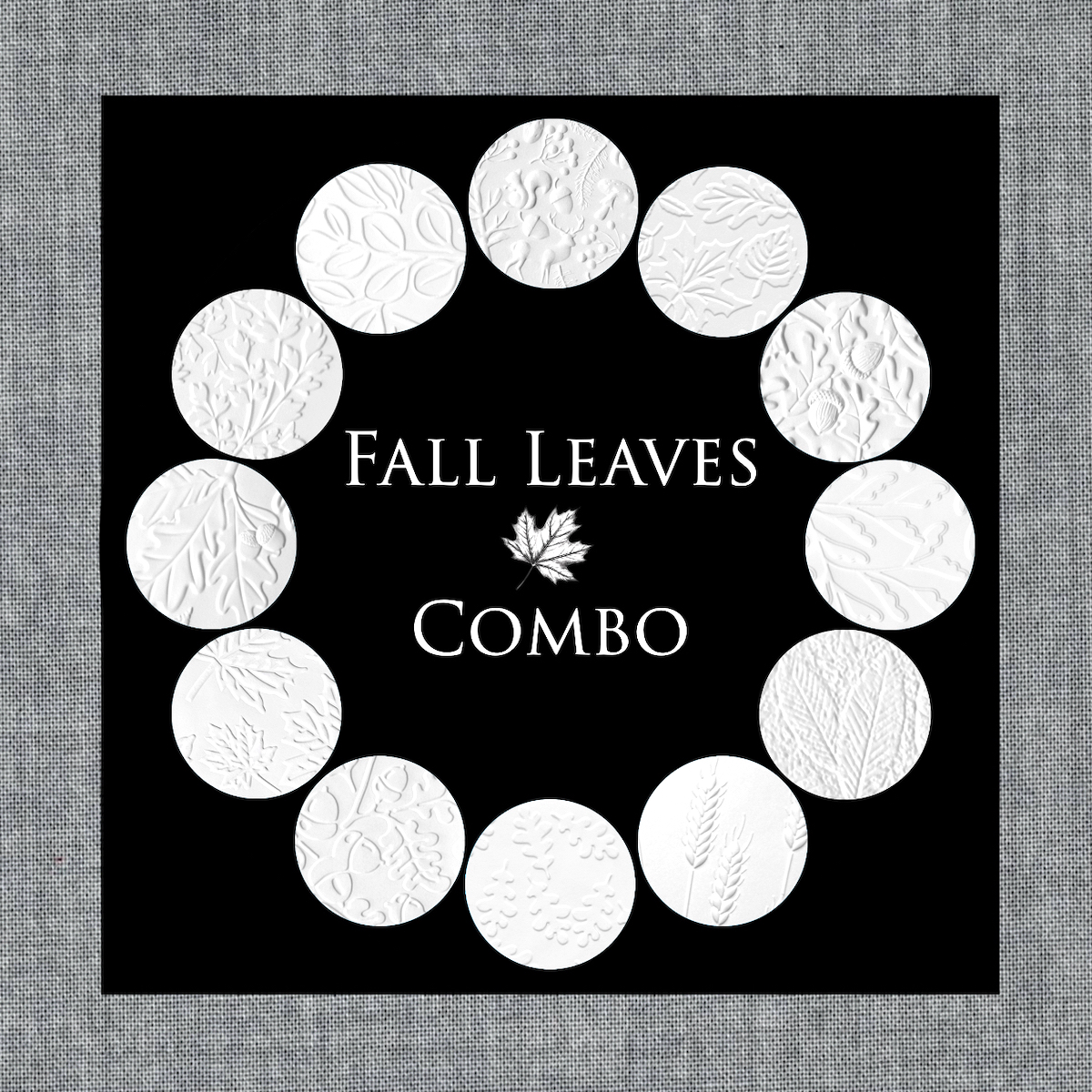 Cookie Parchment Texture Sheets – Fall Leaves Combo
