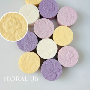 textured-parchment-paper-circles-floral-06-pt066C-yellow