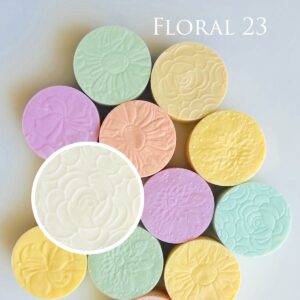 Parchment Texture Circles – Floral 23