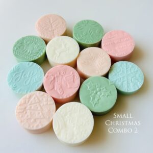 Parchment Texture Circles Small – Christmas Combo 1