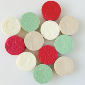 Parchment Texture Circles Small – Christmas Combo 2