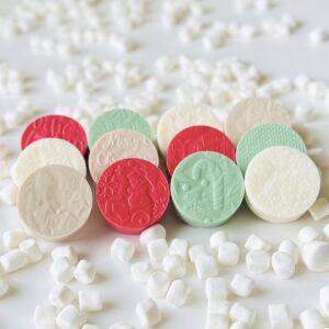 Parchment Texture Circles – Christmas Combo 2