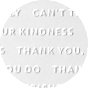 Parchment Texture Circles Small – Words Thank You