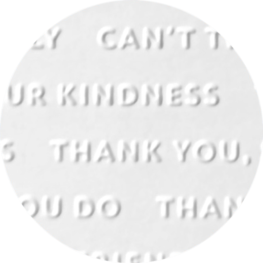 Parchment Texture Circles Small – Words Thank You
