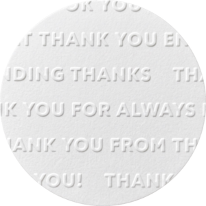 Parchment Texture Circles – Words Thank You
