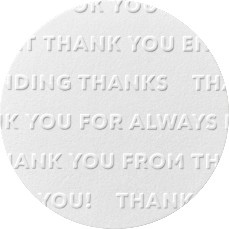 Parchment Texture Circles – Words Thank You