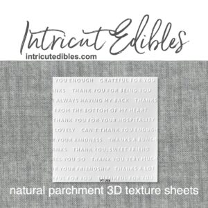Embossed Parchment Texture Sheets – Words Thank You