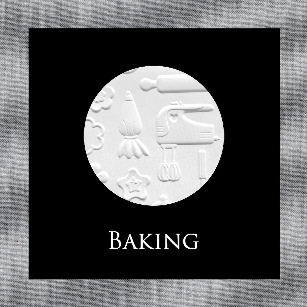 Embossed Parchment Texture Circles – Baking