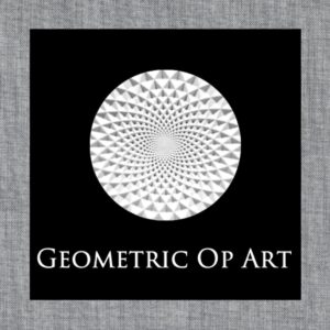 Embossed Parchment Texture Circles – Geometric Op Art