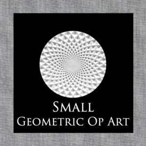Embossed Parchment Texture Circles Small – Geometric Op Art