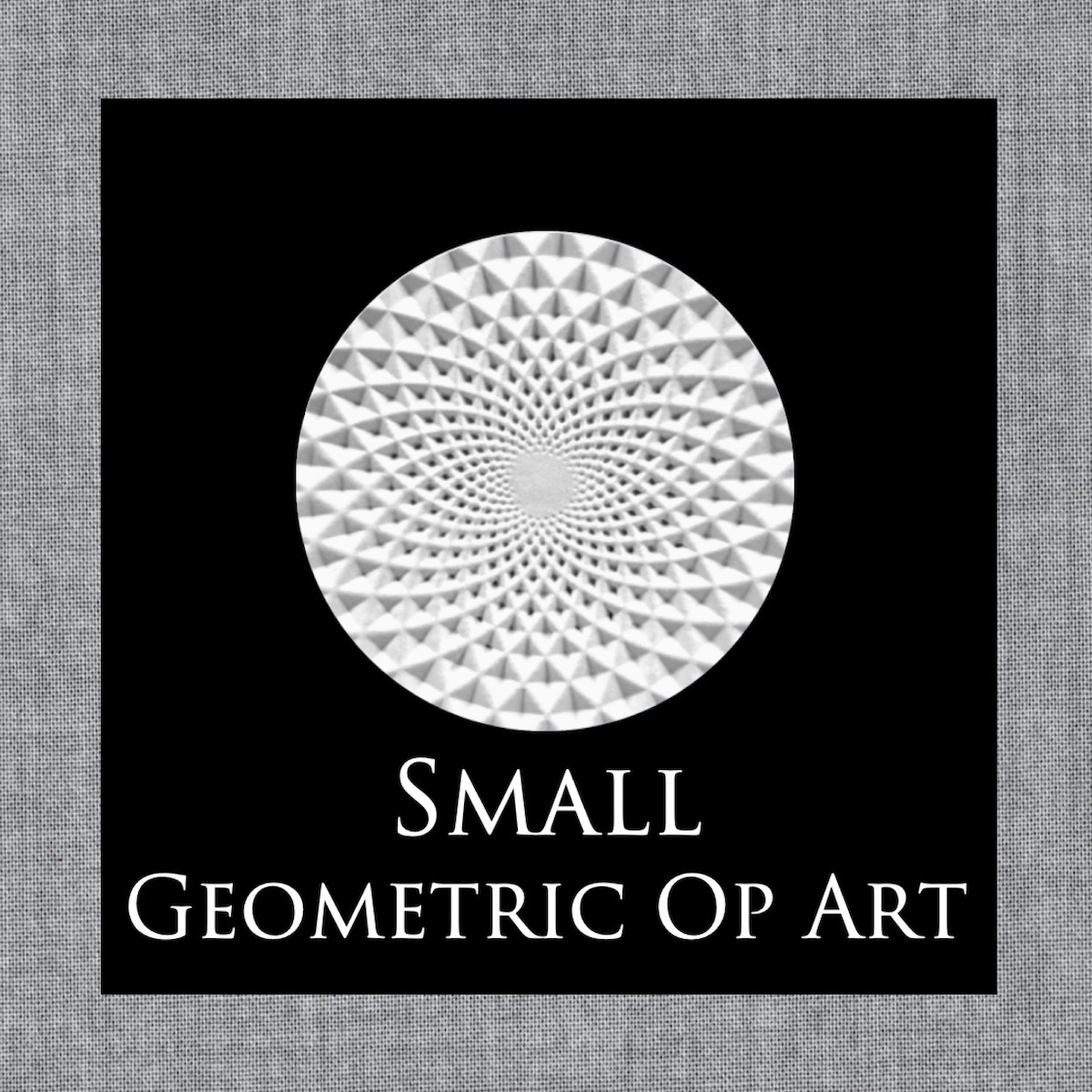 Embossed Parchment Texture Circles Small – Geometric Op Art